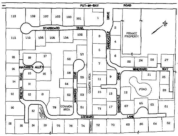 island club put in bay old map